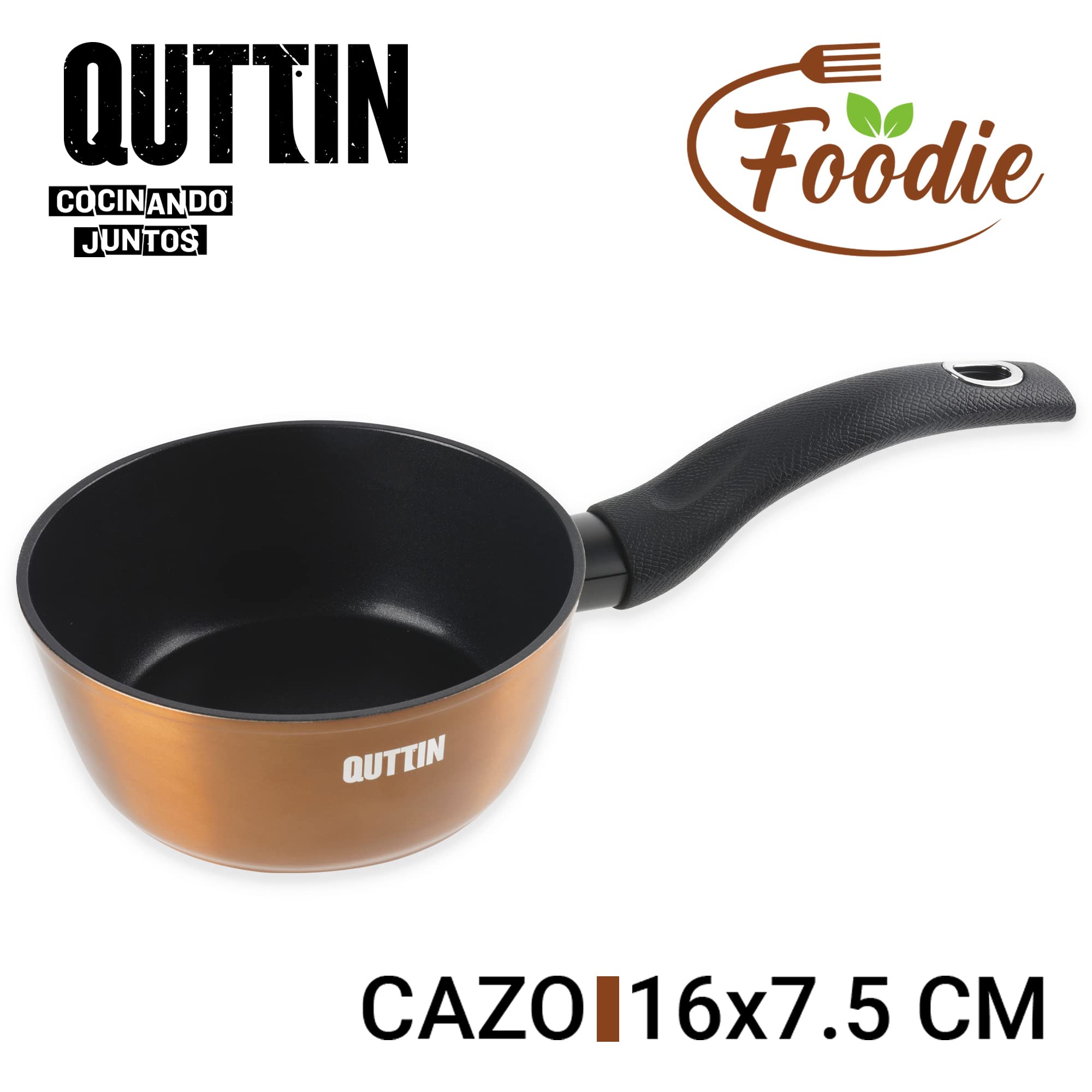 Paiolo In Rame Quttin Foodie - Diametro 16 Cm, Altezza 7,5 Cm, Perfetto Per Cucina E Decorazione
