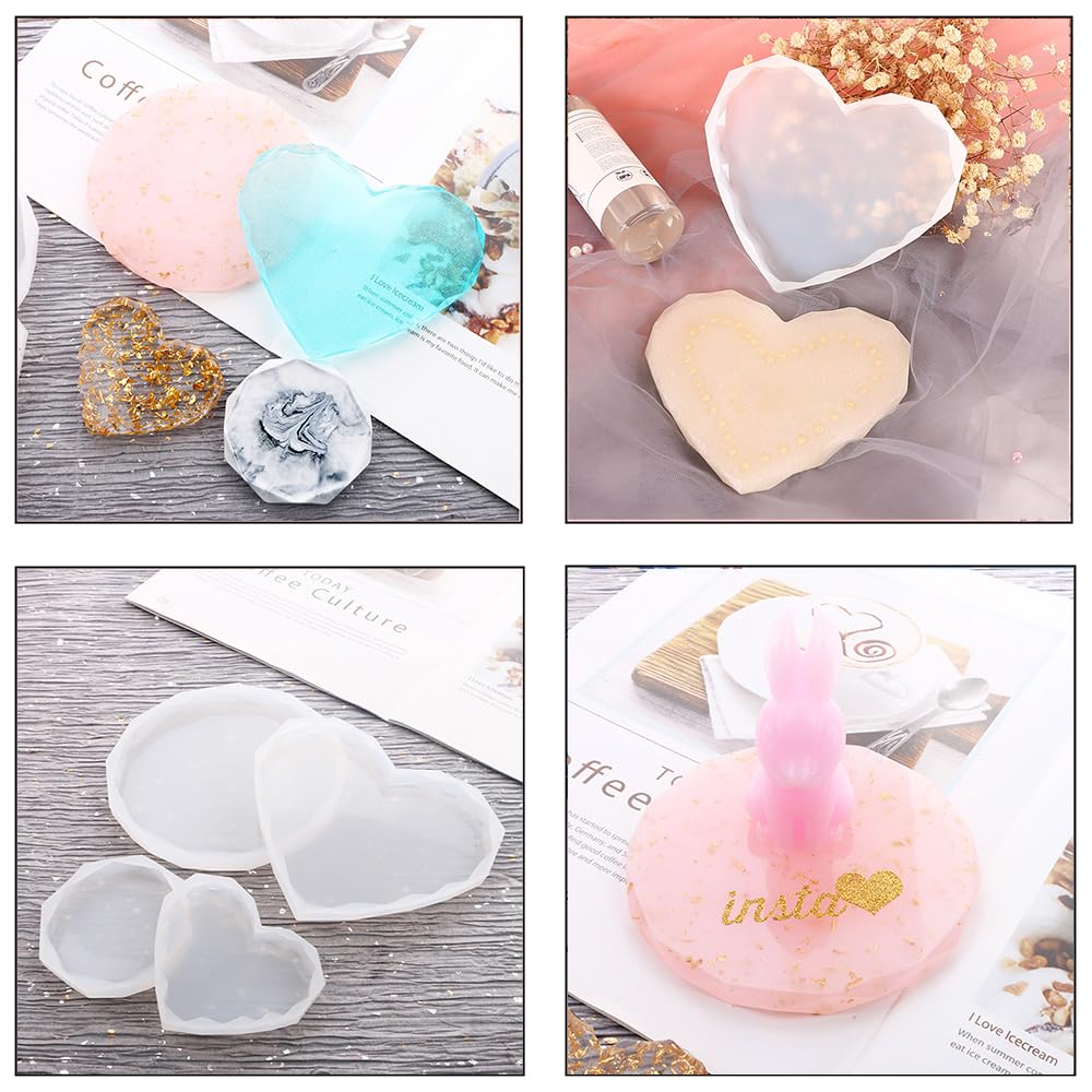 iSuperb 2 Pezzi Stampi Silicone Stampi Sottobicchieri Stampi