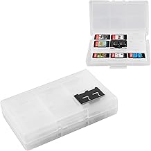 Xahpower Game Card Case Holder for Nintendo Switch, 24-in-1 Game Storage Case Compatible with Nintendo Switch/ Switch Lite/ Switch Oled Catridge Storage Box Black