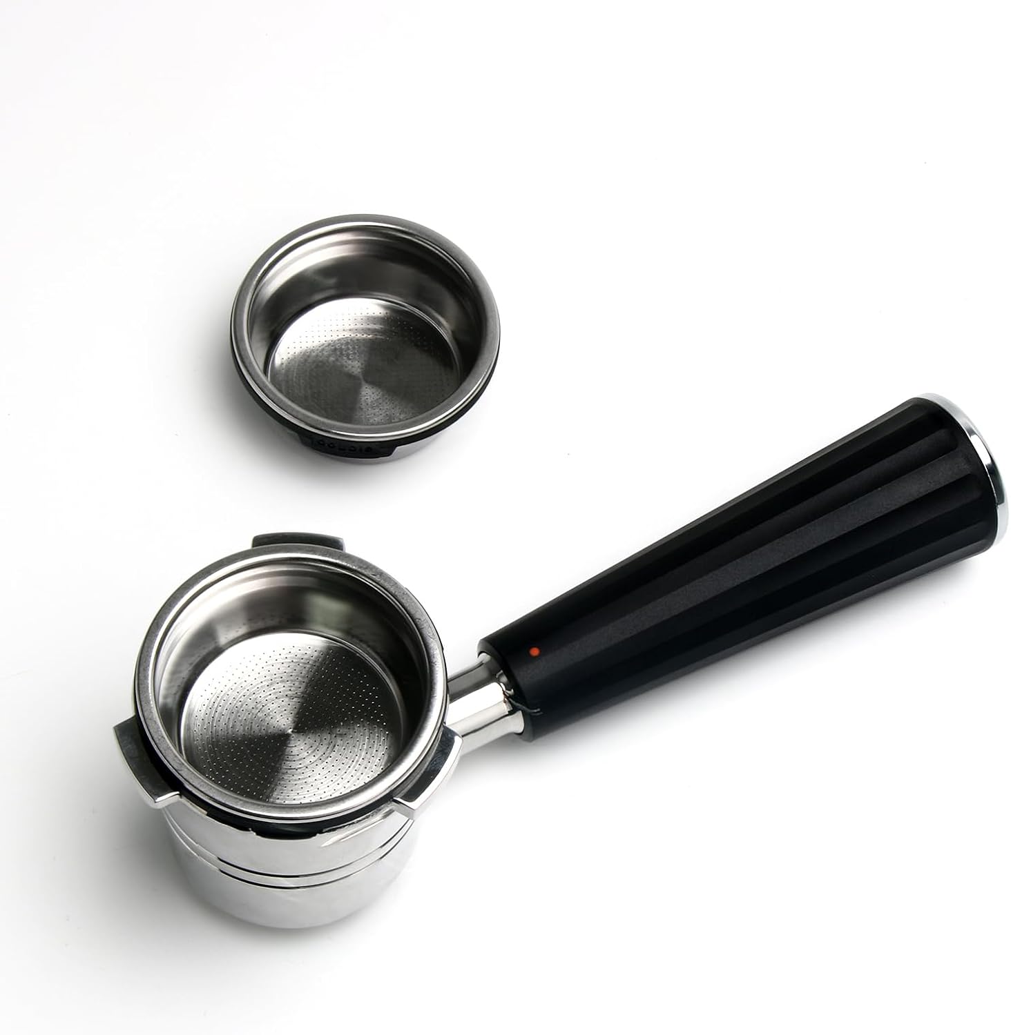 Double Cup Filter Basket, Compatible with Ninja Luxe Cafe Accessories ES601 ES701, Portafilter Basket Reusable Coffee Filter for Ninja Luxe Cafe, Stainless Steel Coffee Pressurized Porous Filter