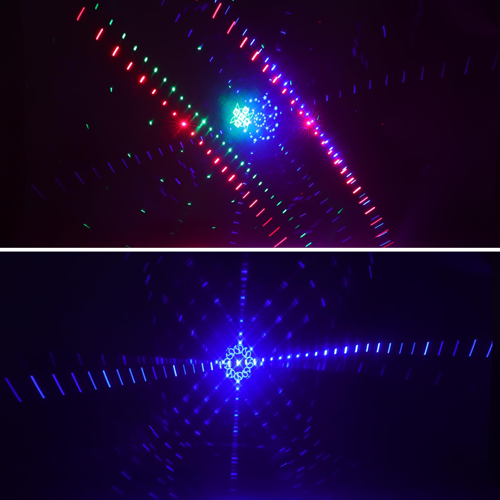 Discolight party light 21 LED + 6 laser etapa luz disco luz LED RGB luces luces fiesta fiesta láser luces disco música controlada estroboscopio DMX control remoto spot para