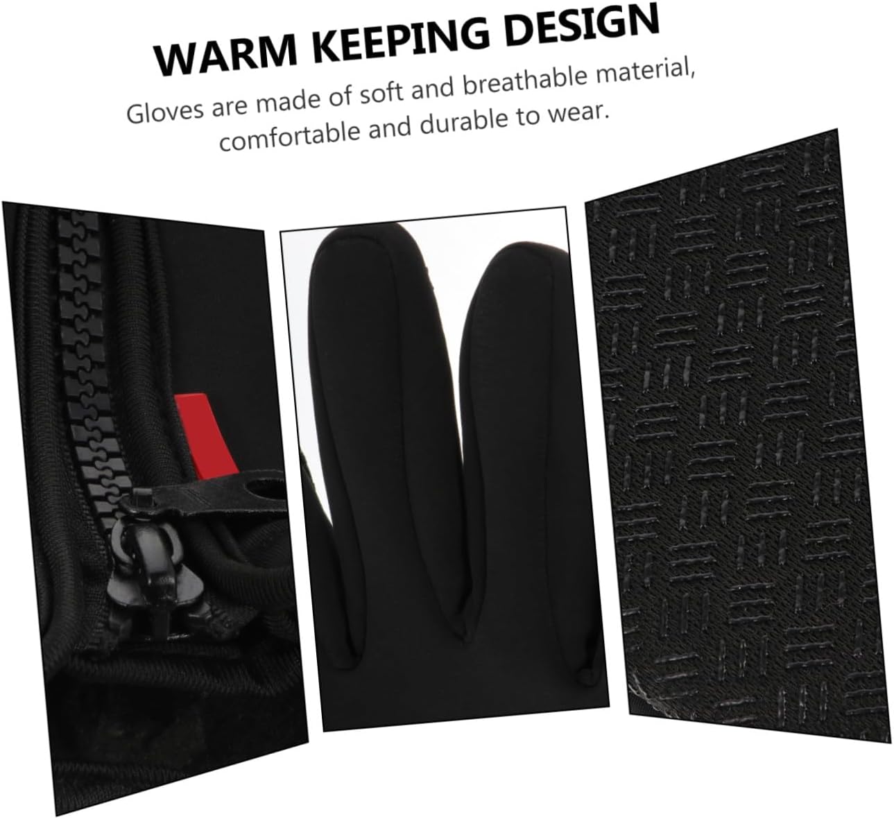 Didiseaon Windproof Winter Riding Gloves with Touchscreen and Skid Grip Warm Full Finger Outdoor Gloves for Mountaineering Camping Cycling and Skiing Lightweight