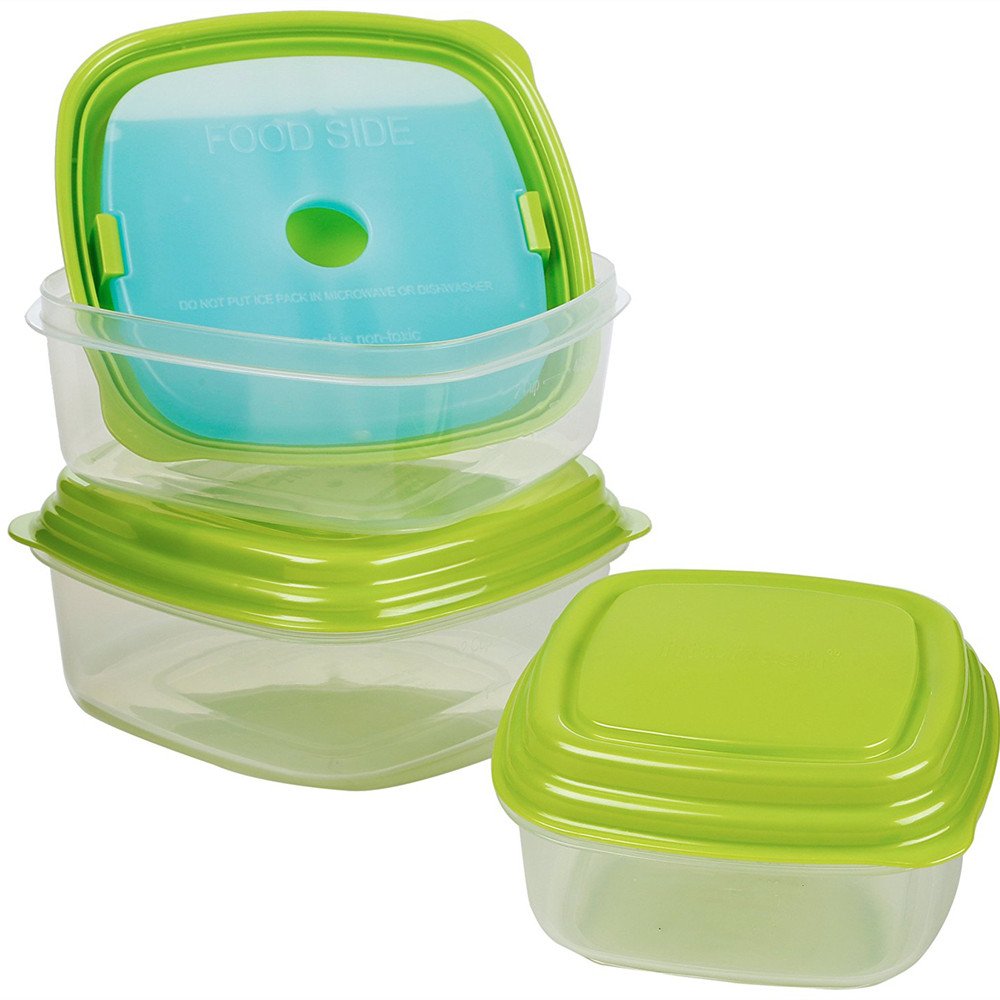 WORLDBIO Ice Freezer Packs for Lunch Box Cooler, Reusable Cool