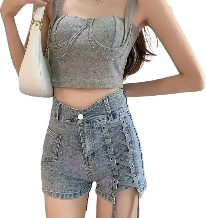 Women's Denim Shorts High Waist Female Short Jeans Pants