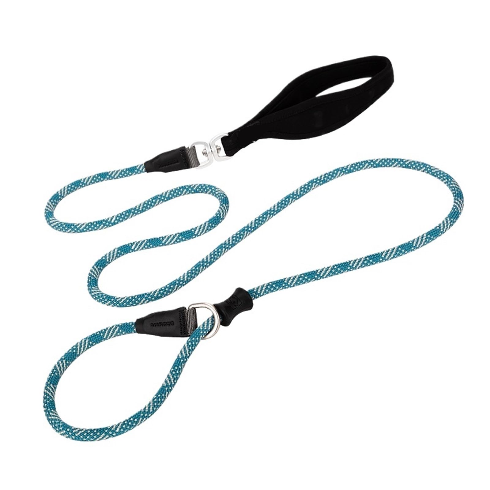 Laisse et collier M bleu pour chien de compagnie | Corde robuste sans traction