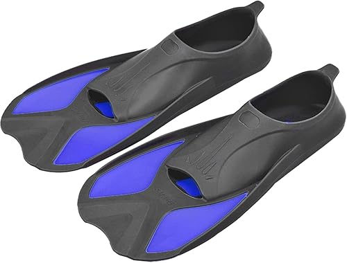 Miniatura 9 de Aletas de natación de entrenamiento - Aletas de natación de hoja corta, diseño hidrodinámico ligero  Aletas de esnórquel para principiantes