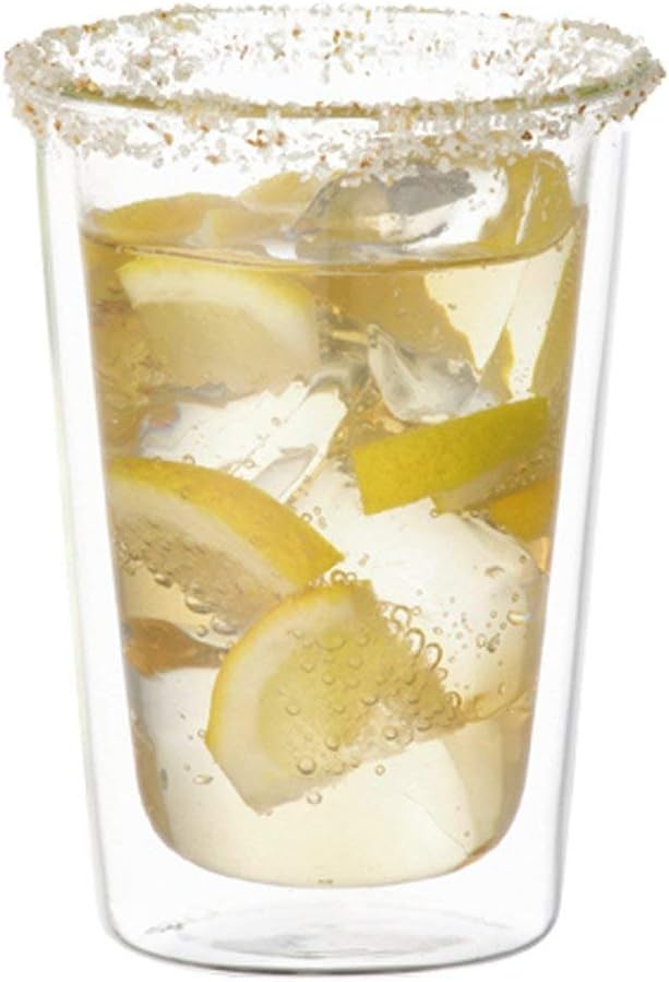 Set of 2 Double Walled Cocktail Glasses - Kinto Cast - 290 ml (9.81 fl. oz.) (Japan Import)