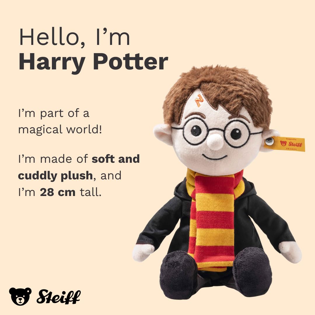 Steiff cuddly toy Harry Potter, cute soft toy, boys, girls & babies from 0 months, friends, plush toy 28 cm, multi-coloured, 024191 - Image 2