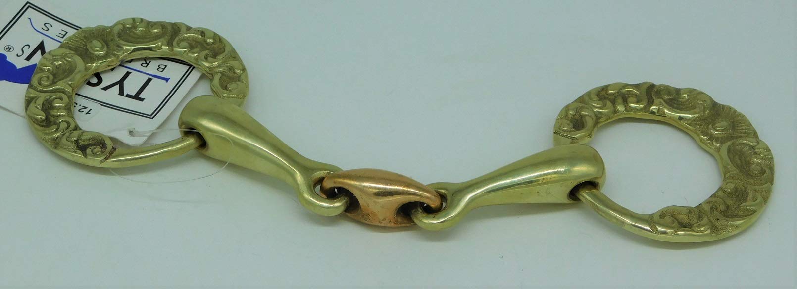 Show Gebiss Antik Spanisch Barock Blumen appliziert 12,2 13,5 14,5 15,5 16,5 Kaltblut Gold oder Silberfarben Tysons (13,5, Goldfarben)