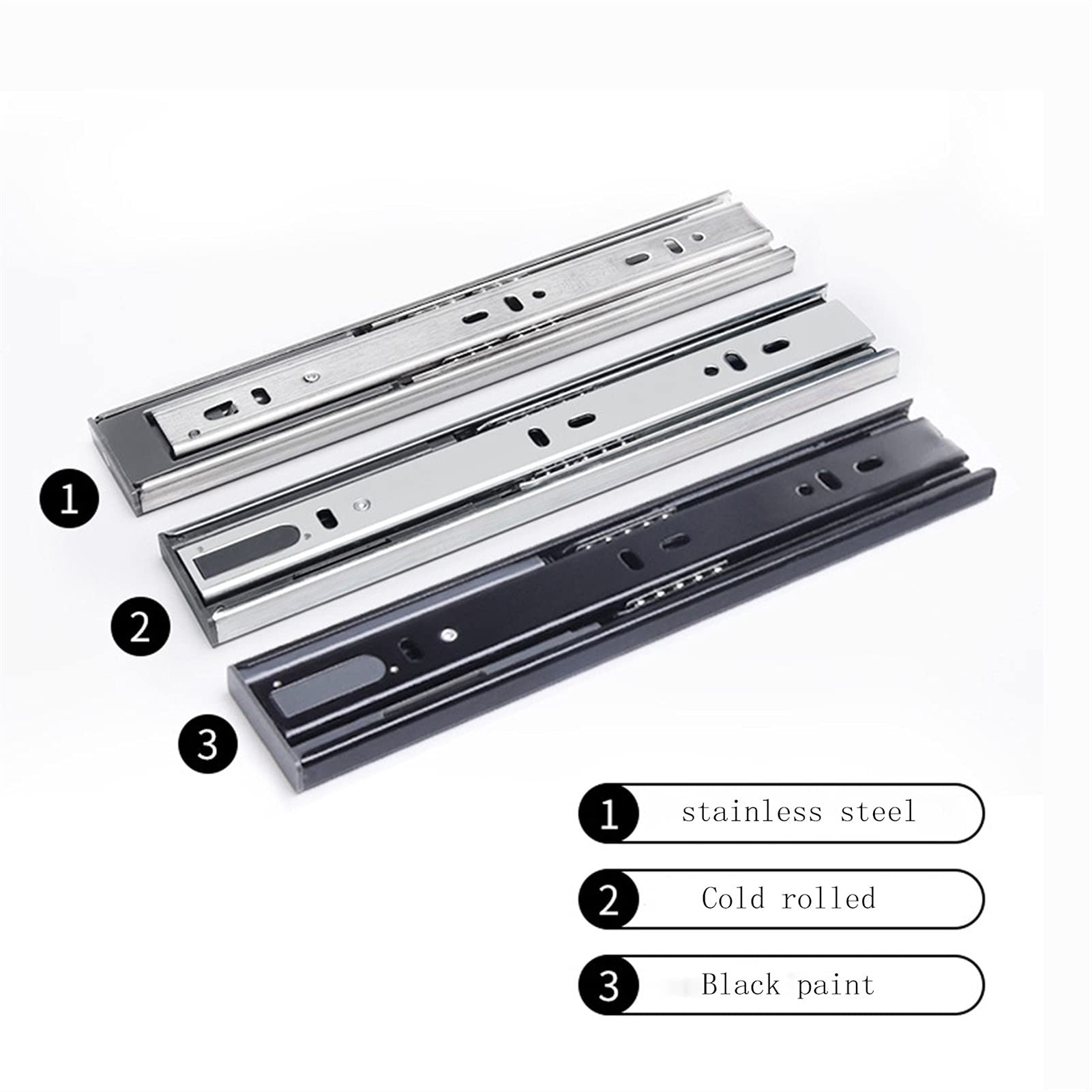 Guías Para Cajones SoftClosing - 450mm, Soporte 45kg Por Par