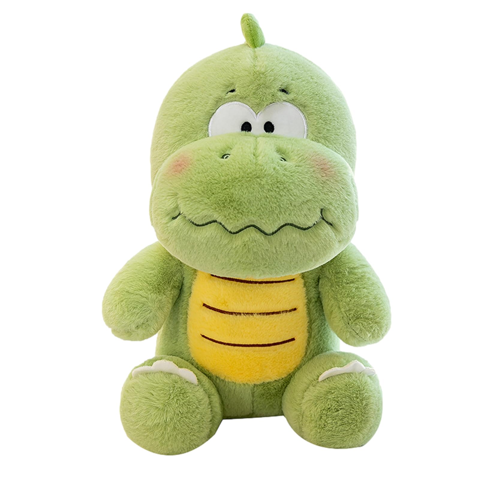 Peluche de dinosaurio, dinosaurio de felpa, dibujos animados verde animales de peluche dinosaurio - Spft cojín decorativo para el hogar, muñeca de peluche cómoda para sofá, cama, coche, salón