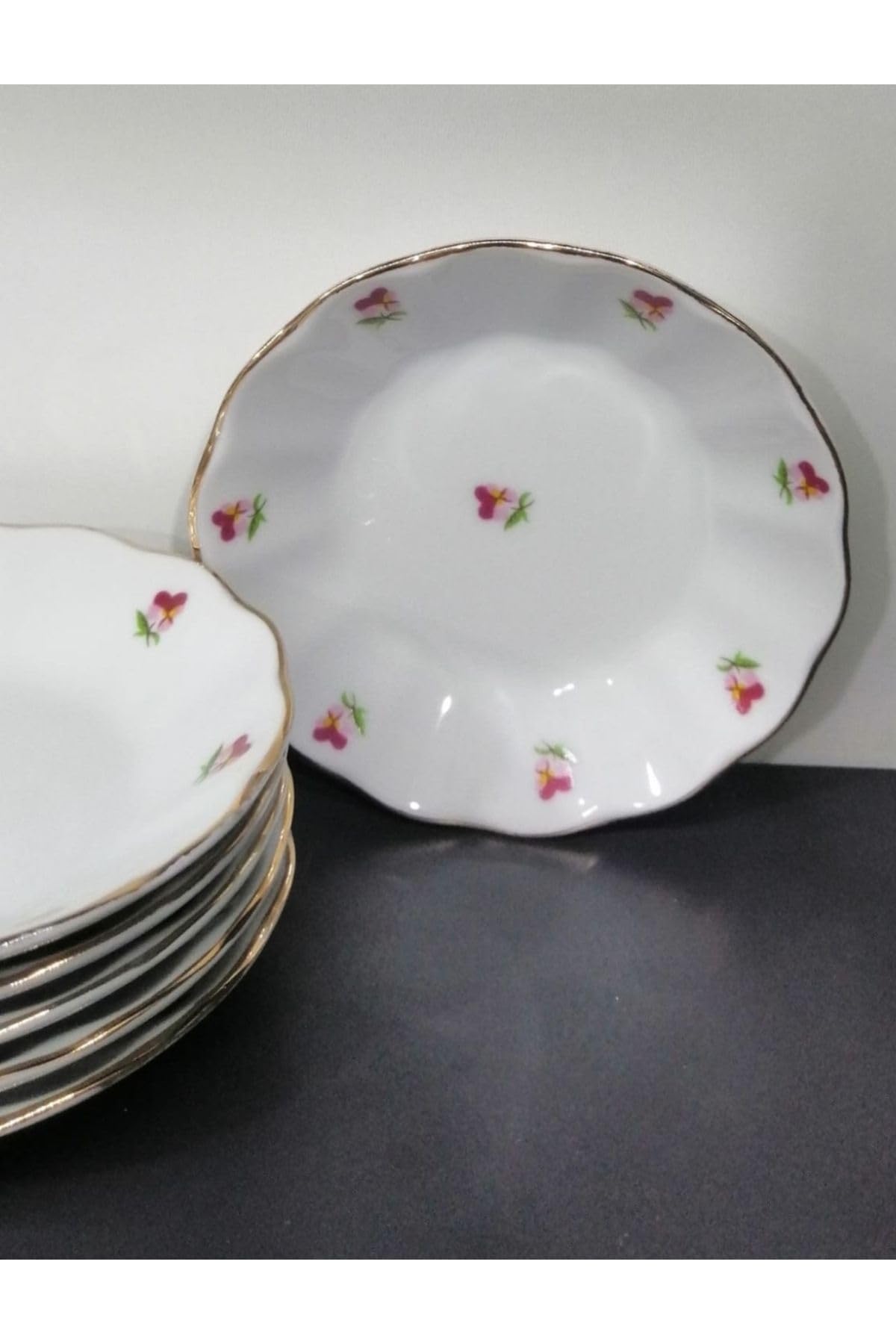 Porland PORSELEN 6'LI HERCAİ ÇAY TABAK 11 CM 8690150802242