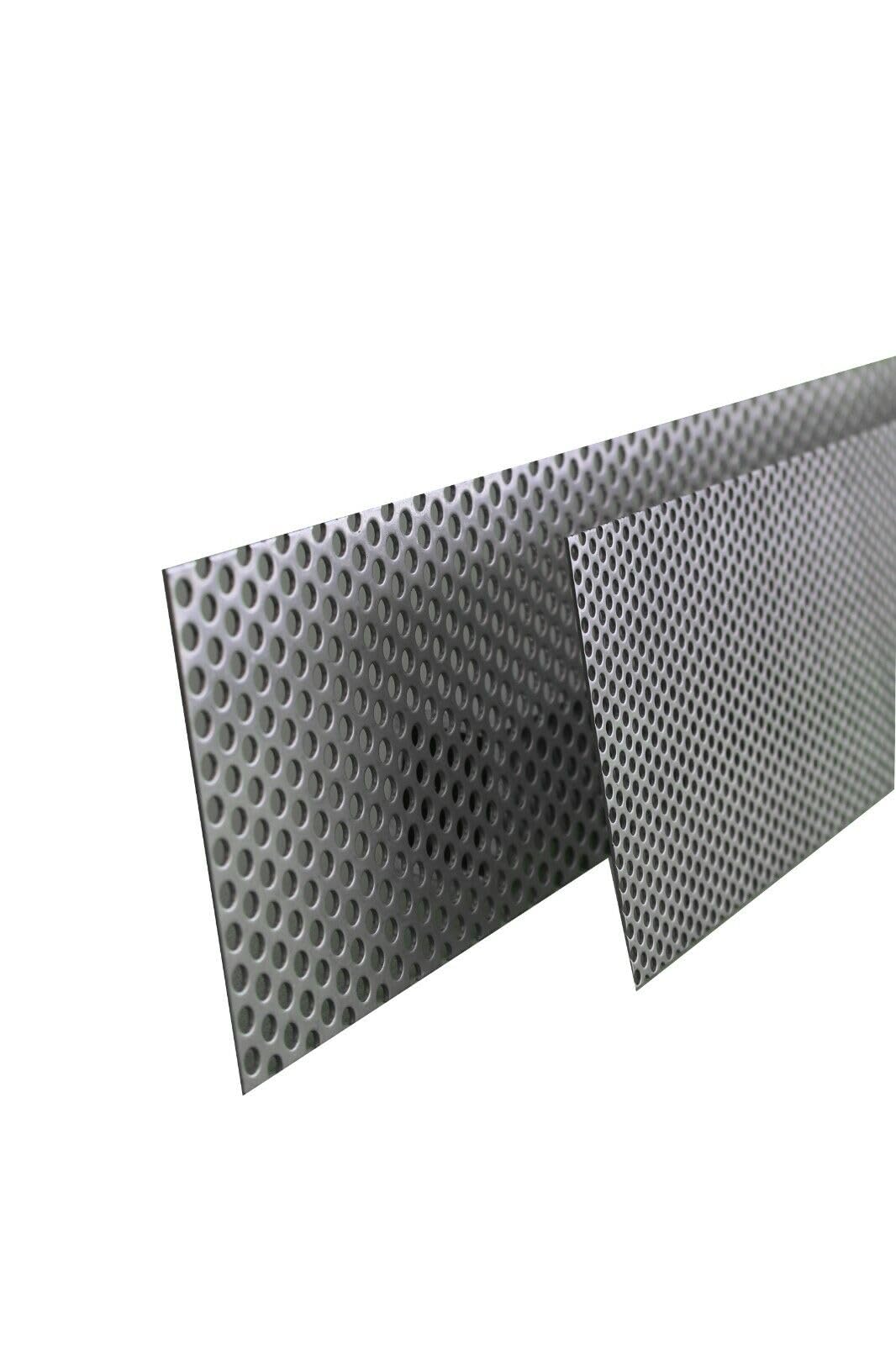 1,5mmEdelstahl Lochblech Rv 5-8, Fenstergitter Edelstahl, VA Lochblech Zuschnitte eins. Folie 150x300