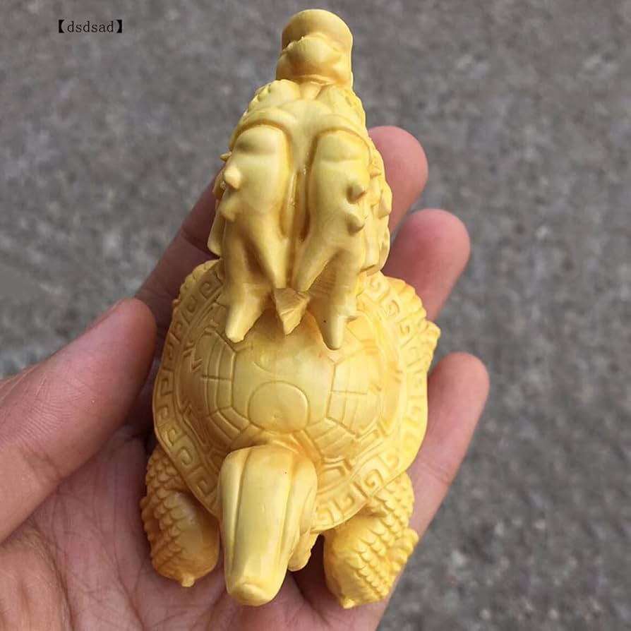 030519  天然桃の木龍亀置き物2個 030519 天然桃の木龍亀置き物2個 030519 天然桃の木龍