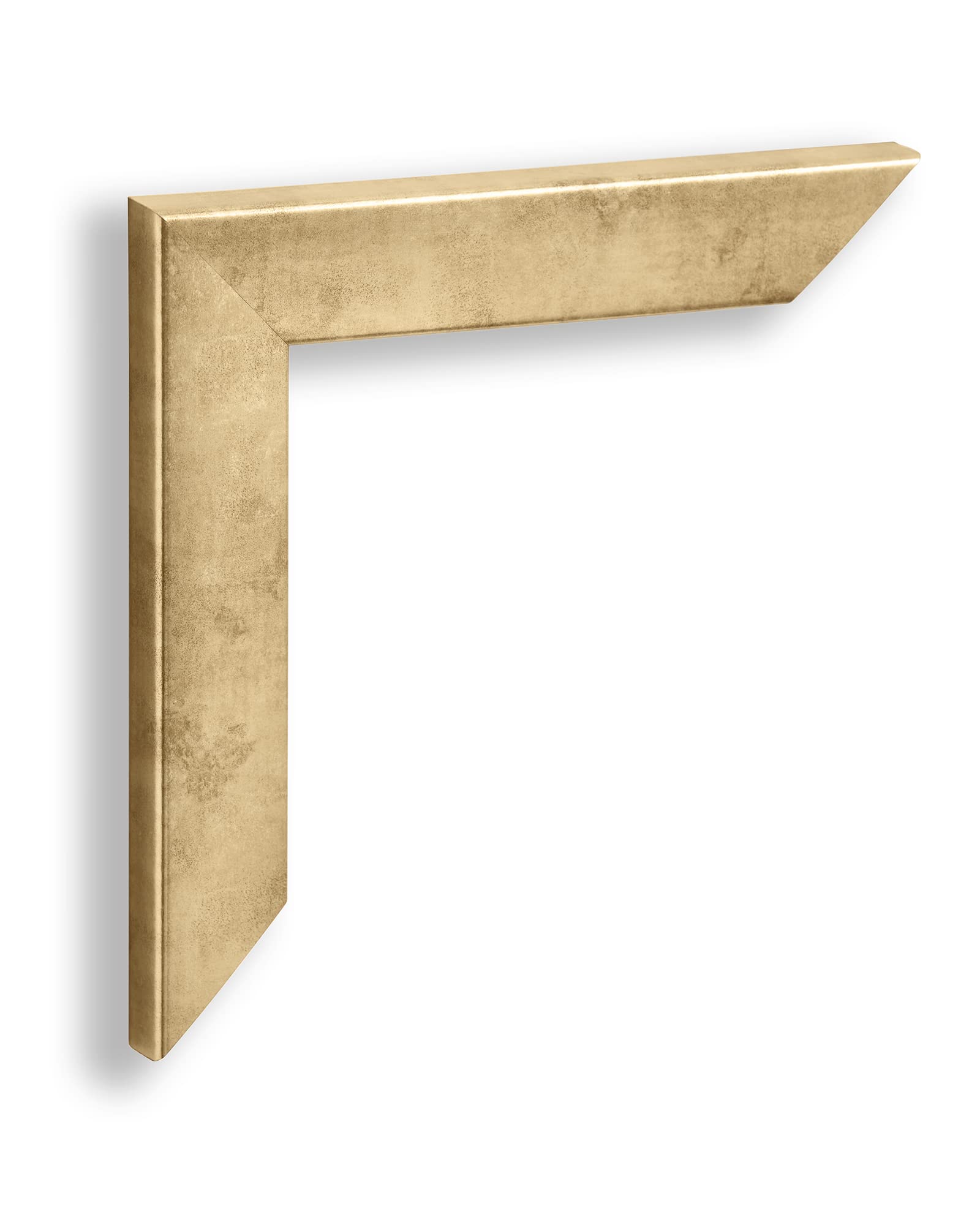 VO Design Bilderrahmen Arne 60 x 80 cm Gold Antik Optik mit entspiegeltem 1 mm Kunstglas - Farbe und Größe frei wählbar