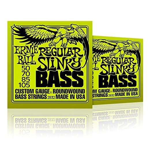 Ernie Ball 2832 Regular Slinky Round Wound Bass Strings 2 Pack