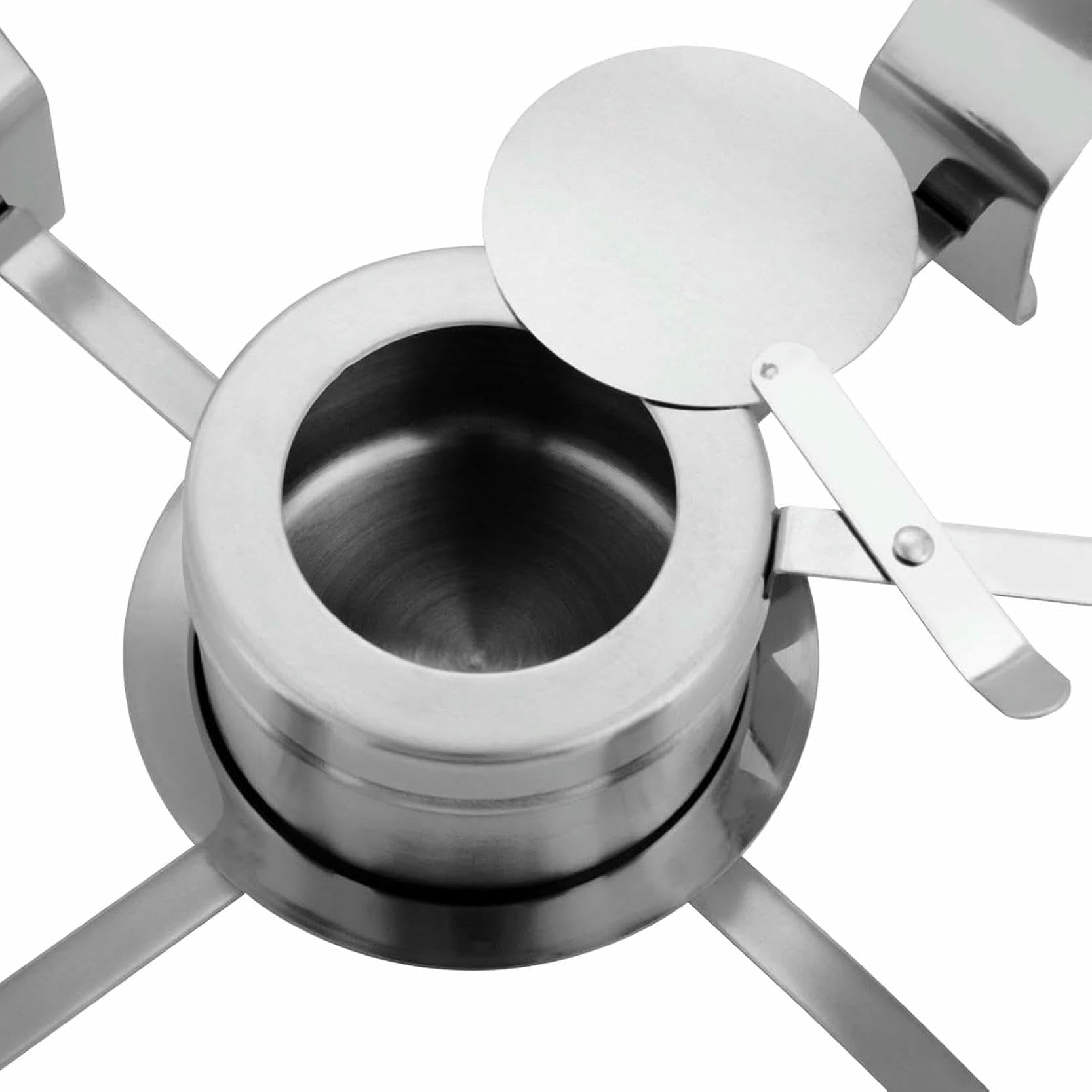 Juego de bufé con calentador de alimentos, calentadores de alimentos redondos dorados con tapa colgante dorada for estufa de comedor, acero inoxidable, calentador de alimentos redondo, acero inoxidabl