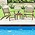 Tangkula 3 PCS Patio Conversation Set, Solid Eucalyptus Wood Frame Outdoor Wicker Furniture Set Bistro Set with Coffee Table, Rattan Furniture Set for Backyard Porch Garden Poolside Balcony (Brown)