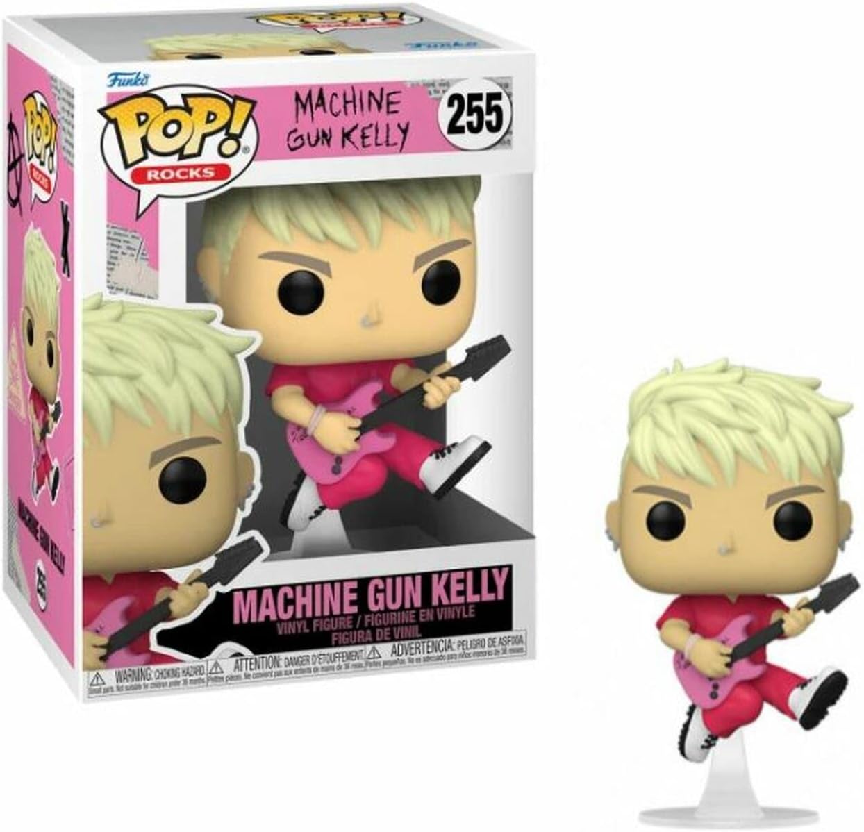 POP Machine [Gun] Kelly Funko Pop! Rocks Vinyl Figure (Bundled with Compatible Pop Box Protector Case), Multicolored, 3.75 inches