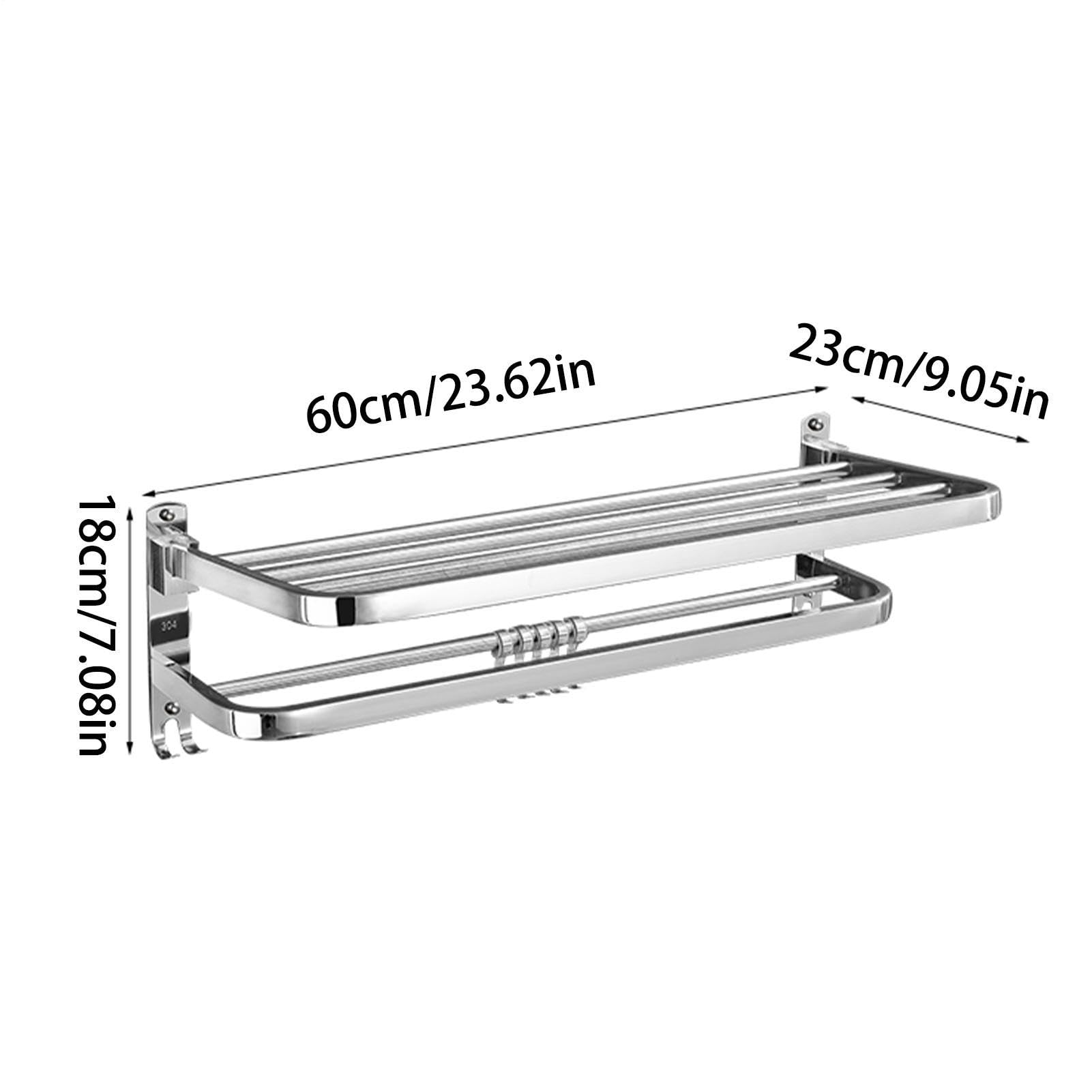 Toallas, Toallero | Toallero para Pared de Baño | Estante de Toallas de | Acero Inoxidable, Toallero de Pared para Baño, WC