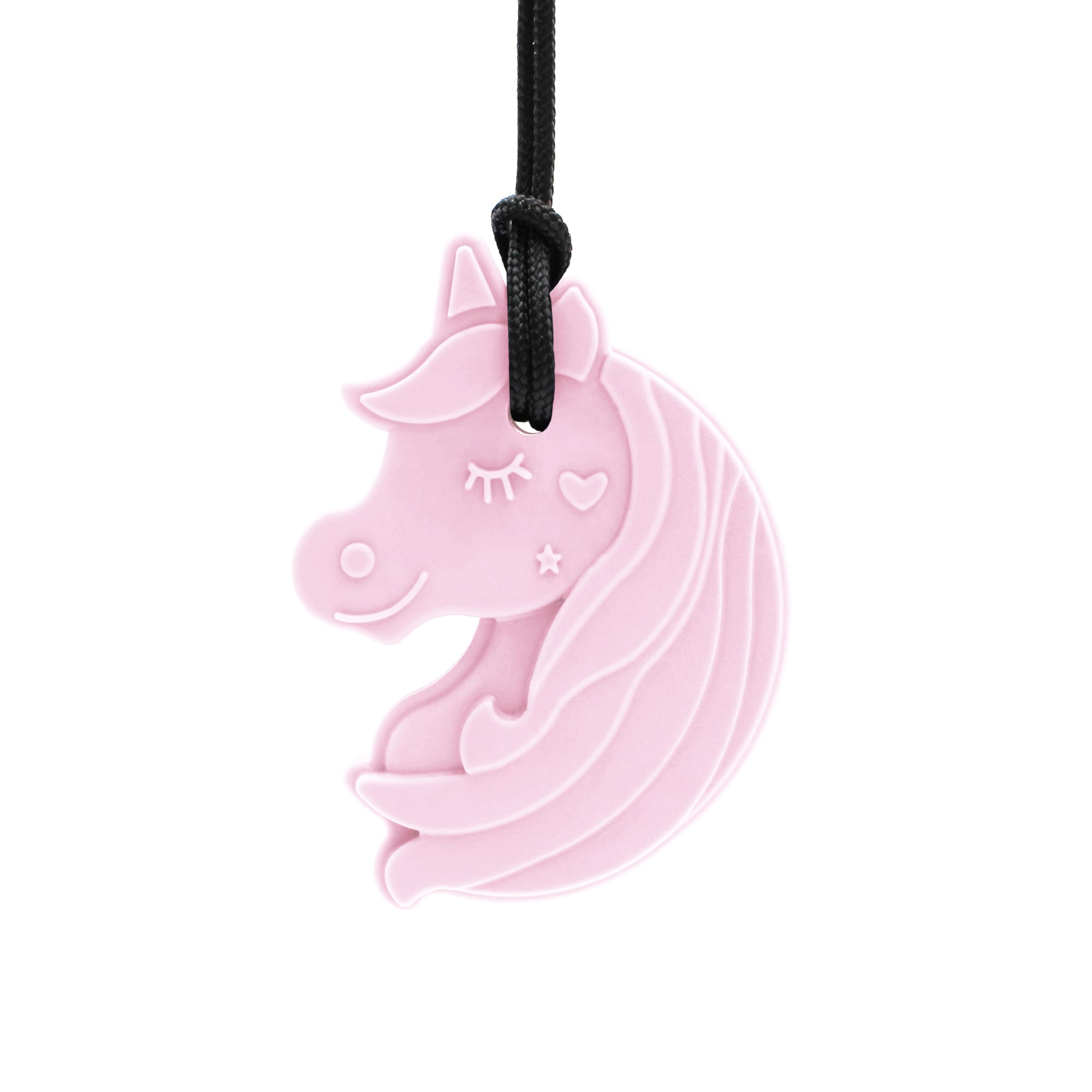 ARK Kauhalskette Einhorn – Kaukette für Kinder | BPA-freies Silikon | Zahnungshilfe & sensorische Stimulation | inkl. Logostar® Praxisleitfaden | Kauhilfe zur Selbstregulierung (rosa, standard)