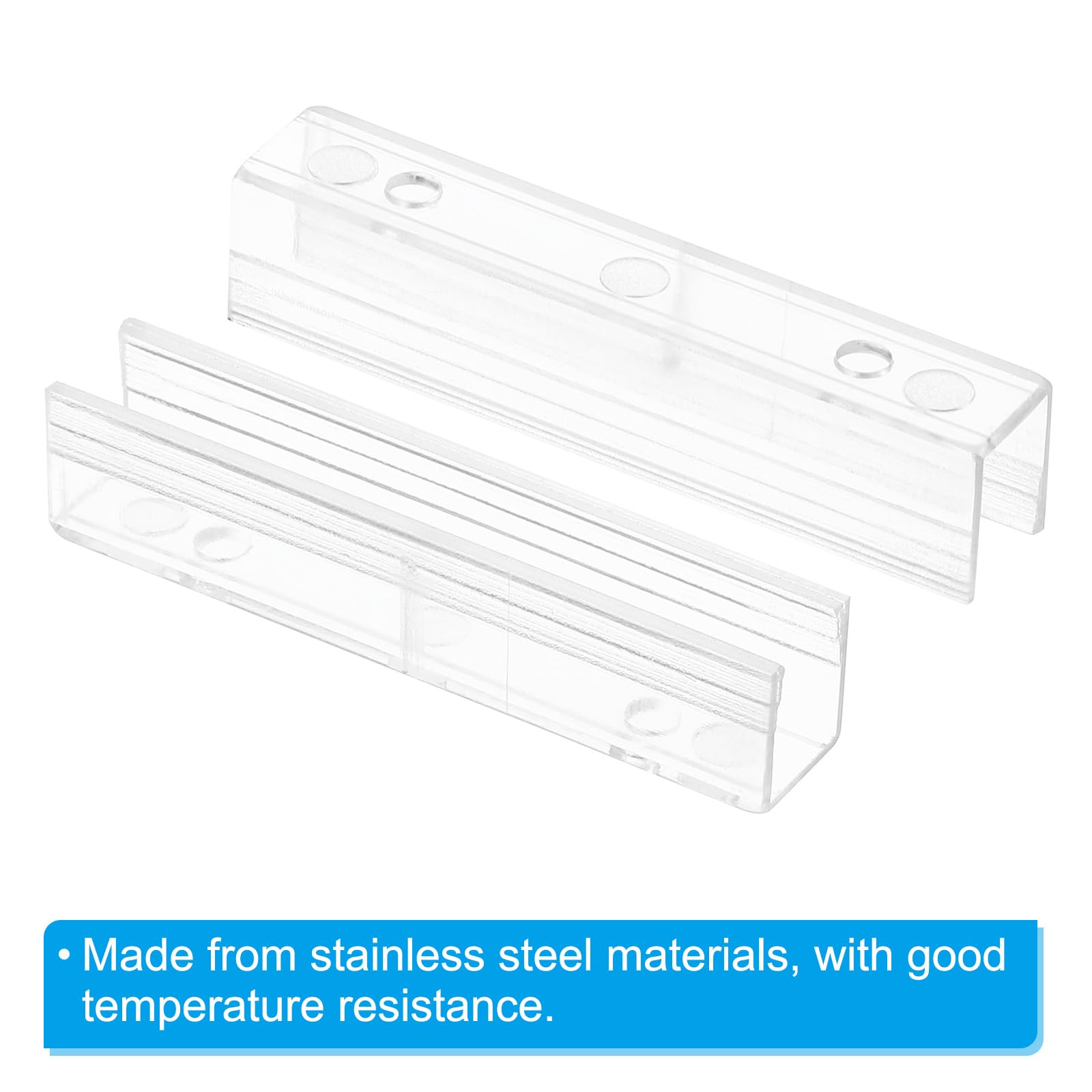PATIKIL Clips De Tira De Luces LED, Paquete De 40 Clips De Fijación De Soporte De Montaje De Plástico Con Tornillos Para Cable De Luz RGB De Neón De 0.315 In