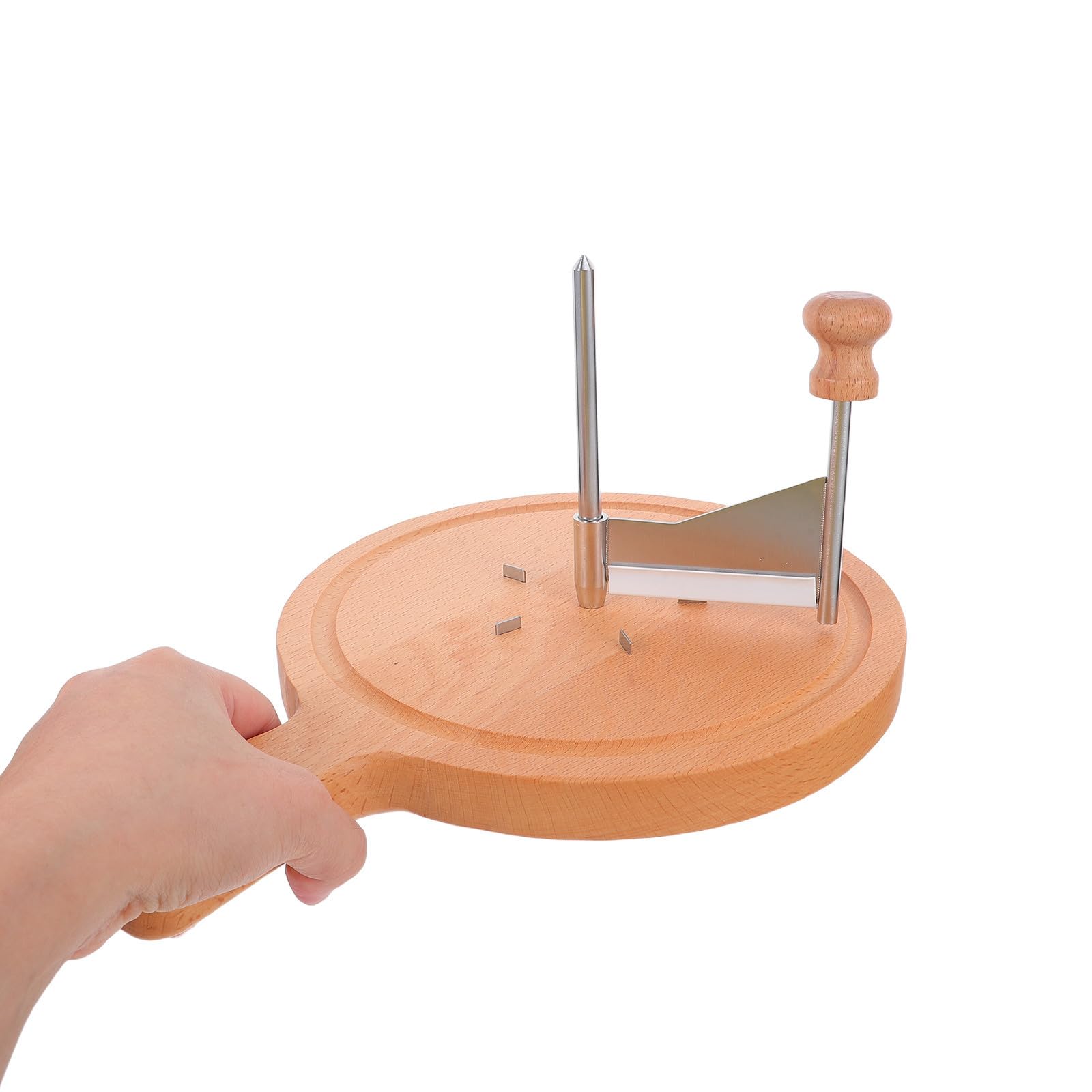 Käsehobel aus Edelstahl und Sicher und Stabil Einfach zu Reinigen für Moderne Küchen und Zuhause Praktischer Käse schneider mit Rundscheibe