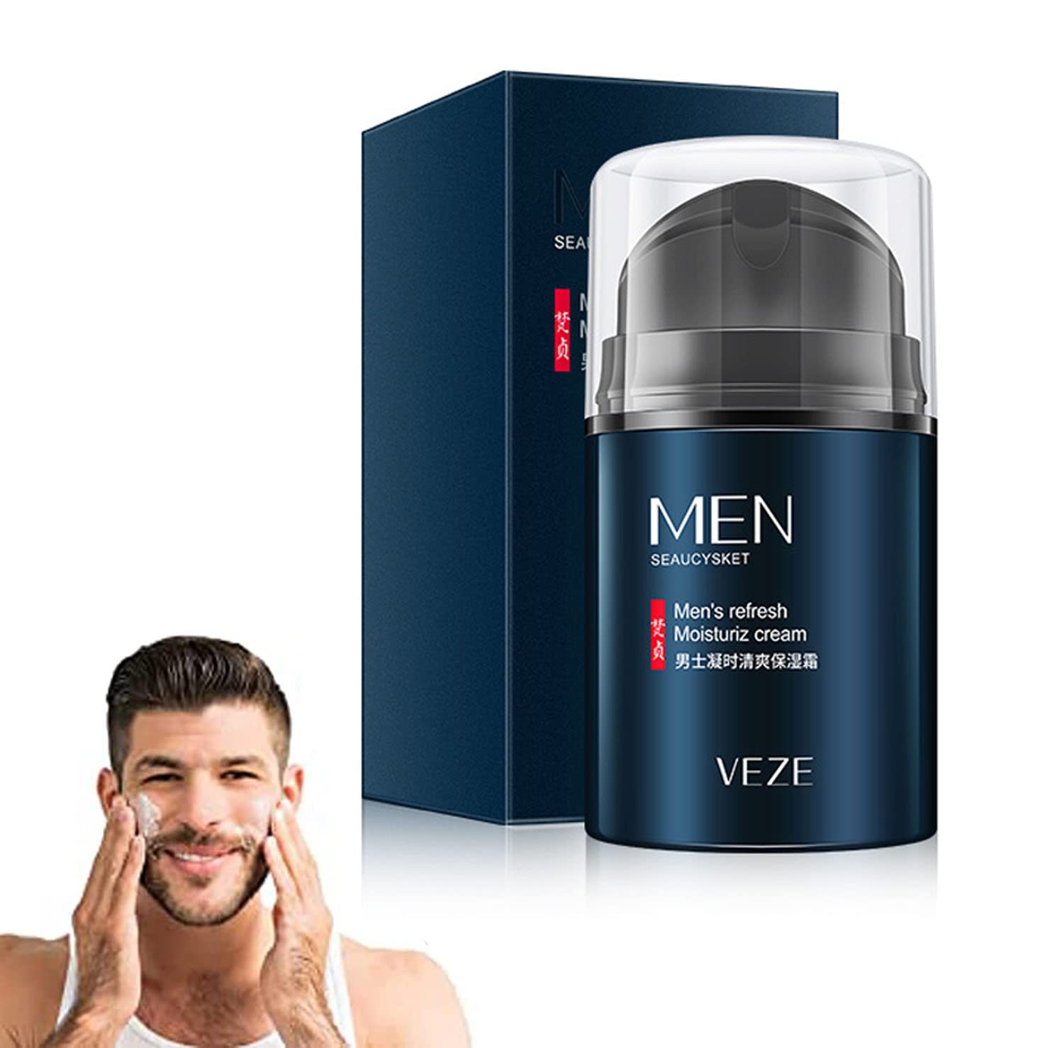 greenpointAge Defy Men'S All In One Face Cream, Men's Face Cream Moisturizer - Anti-Aging Cream for Men, Collagen & Hyaluronic Acid - Day & Night - Facial Skin Care- Anti Wrinkle (2PCS)