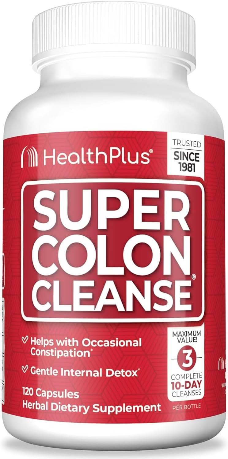 Health Plus Super Colon Cleanse, 120 Capsules, 60 Servings