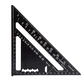 Triangular Ruler, Triangular Scale, Architectural Triangle, Aluminum Alloy, Protractor, Triangular Square Measuring Tool, For Work, Carpentry Tool, Right Angle, Two Patterns, Cm Scale Selectable