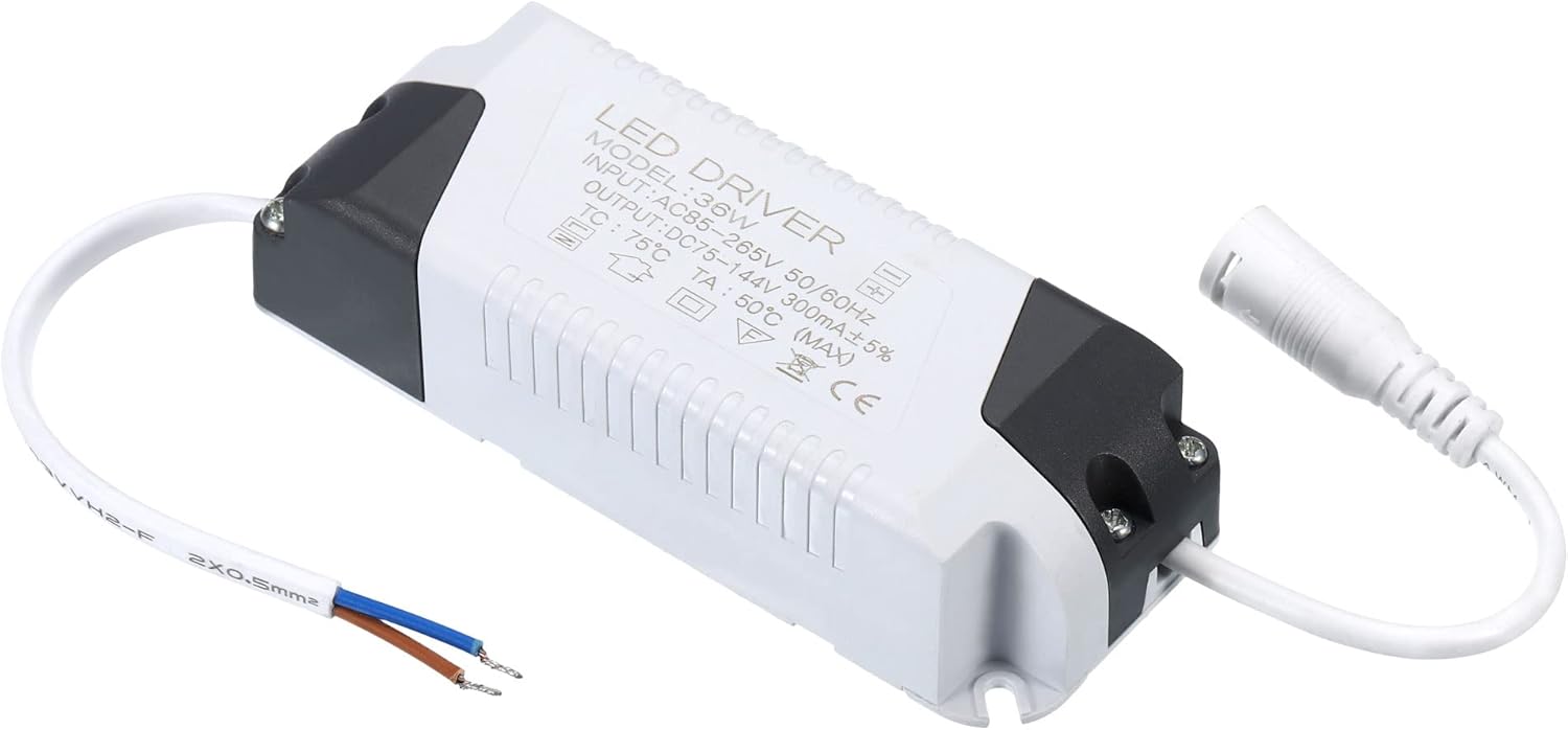 PATIKIL 3-5W 300mA LED Entraînement, AC 85-265V Sortie 12-20V DC Femelle Connecteur Constante Courant Rougeresseur Transformateur Externe Alimentation Fourniture LED Plafonnier Lampe