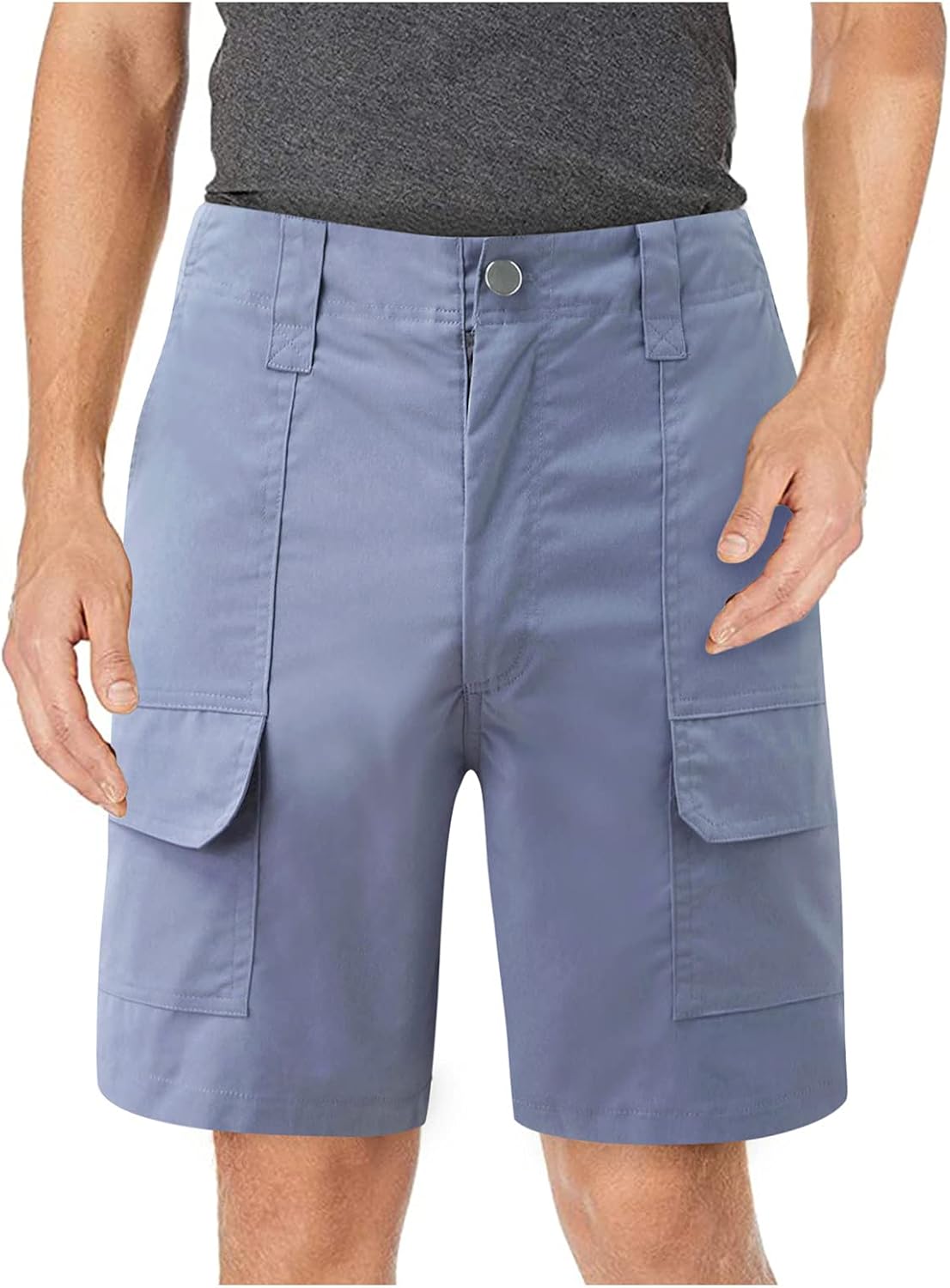 MAYW Windbreaker Pants MultiPockets Tactical Shorts for Men, Quick Dry Waterproof Outdoor