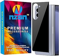 Compatible With Samsung Galaxy Z Fold 7 Back Tempered Glass Rear Side Edge to Edge 5g 9H Hardness Scratch Resistant Easy Installation Pack of 1 - Black