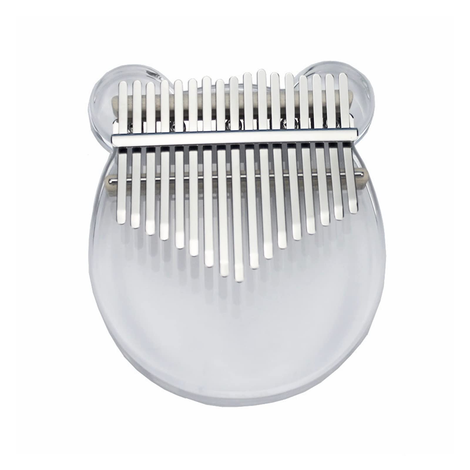 kalimba Akrylowe 17-tonowe Pianino Z Kciukiem Przezroczyste Kalimba Z Kciukiem (Color : 17 tone transparent)