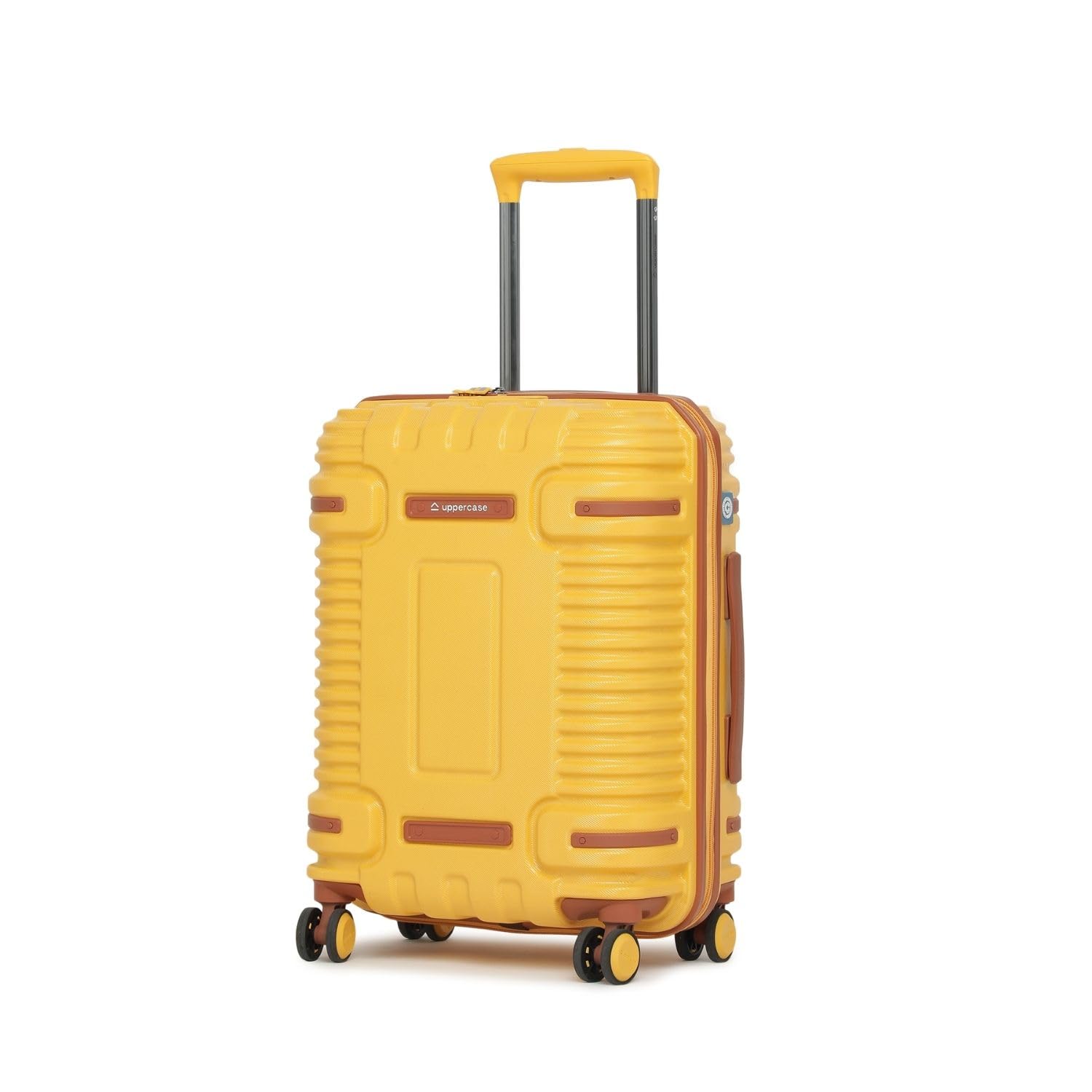 Ridge Trolley Bag (Small) 55Cms|Hardsided Polycarbonate Cabin Luggage|8 Spinner Wheel Eco Trolley Bag With Tsa Lock & Anti Theft Zippers|Suitcase For Men&Women|2000 Days Warranty (Yellow)-image-12