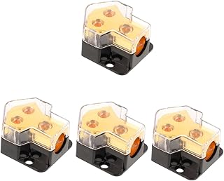 ERINGOGO 4Pcs Um Ponto Dois Caixa De Junção 12V Bloco De Distribuição Bloco De Distribuição De Amplificador Bloco De Distribuição De Áudio Do Carro Distribuidor Terrestre Bloco De
