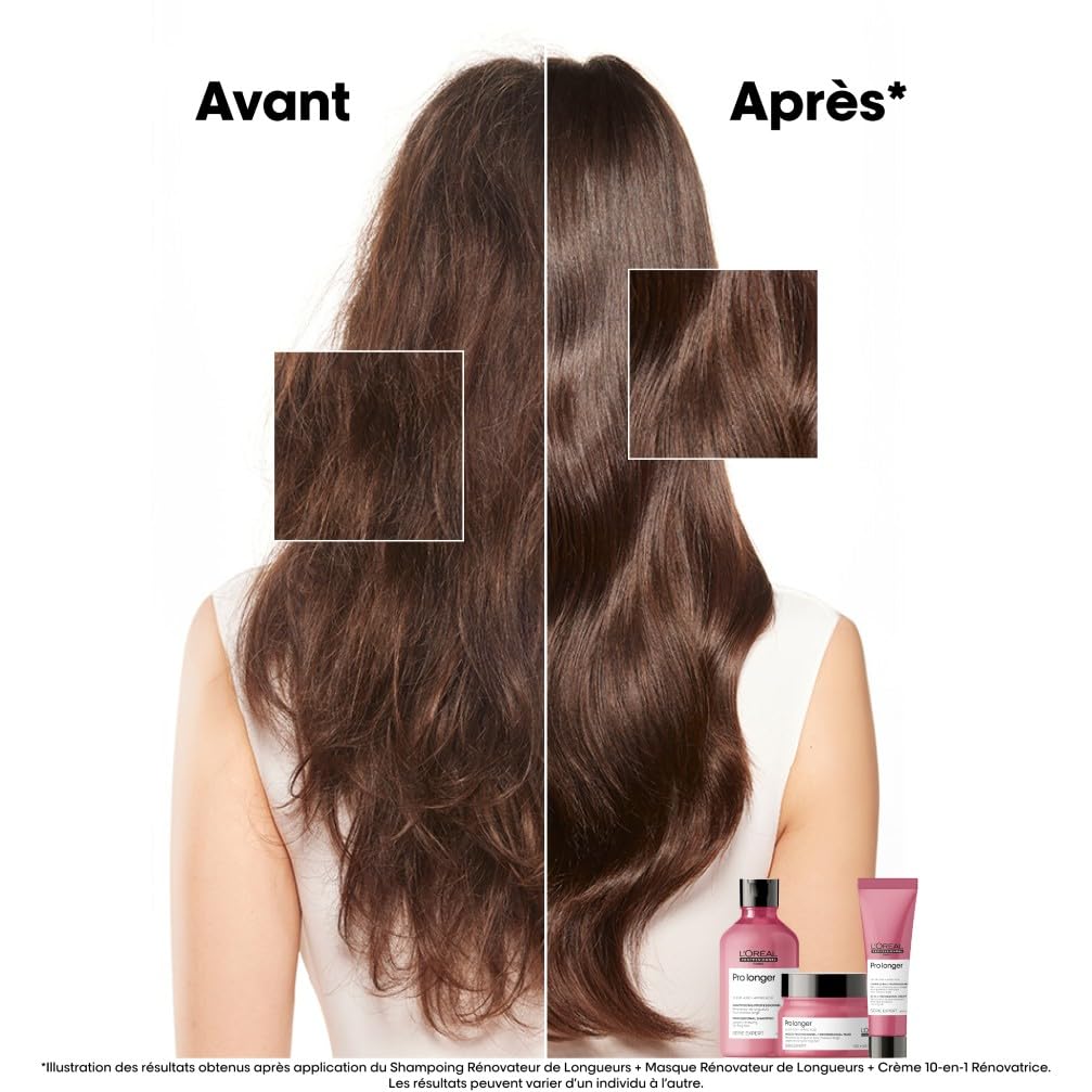 L'OREAL PROFESSIONNEL - Renovateur de Longueurs - Pro Longer - Homme & Femme - Restauration Instantanée De La Fibre Capillaire - Apporte Force & Brillance - Cheveux Longs & Cassants