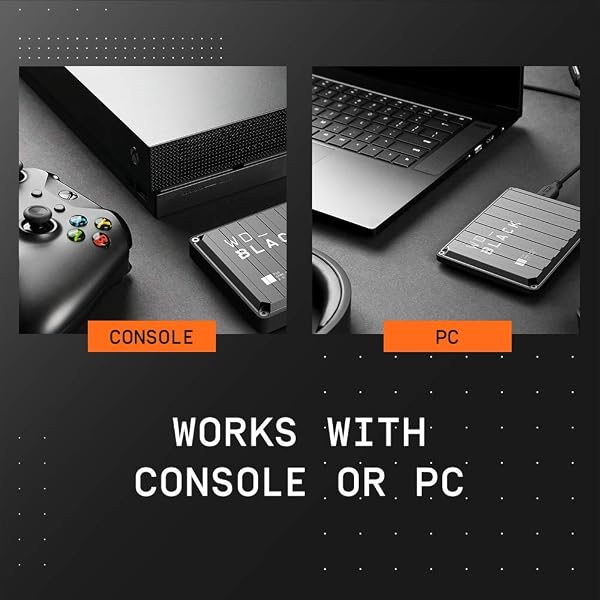 WD_BLACK P10 2TB Game Drive HDD portátil, USB 3.2 Gen 1, hasta 130 MB/s, Type-A compatible con Playstation, Xbox, PC y Mac - 5