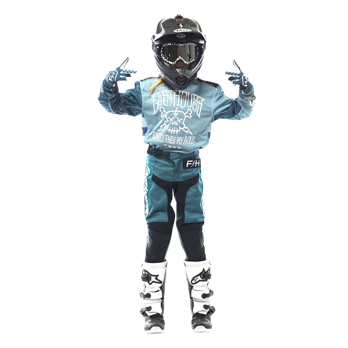 FASTHOUSE Youth Grindhouse Pant (Indigo/Black, Y26)