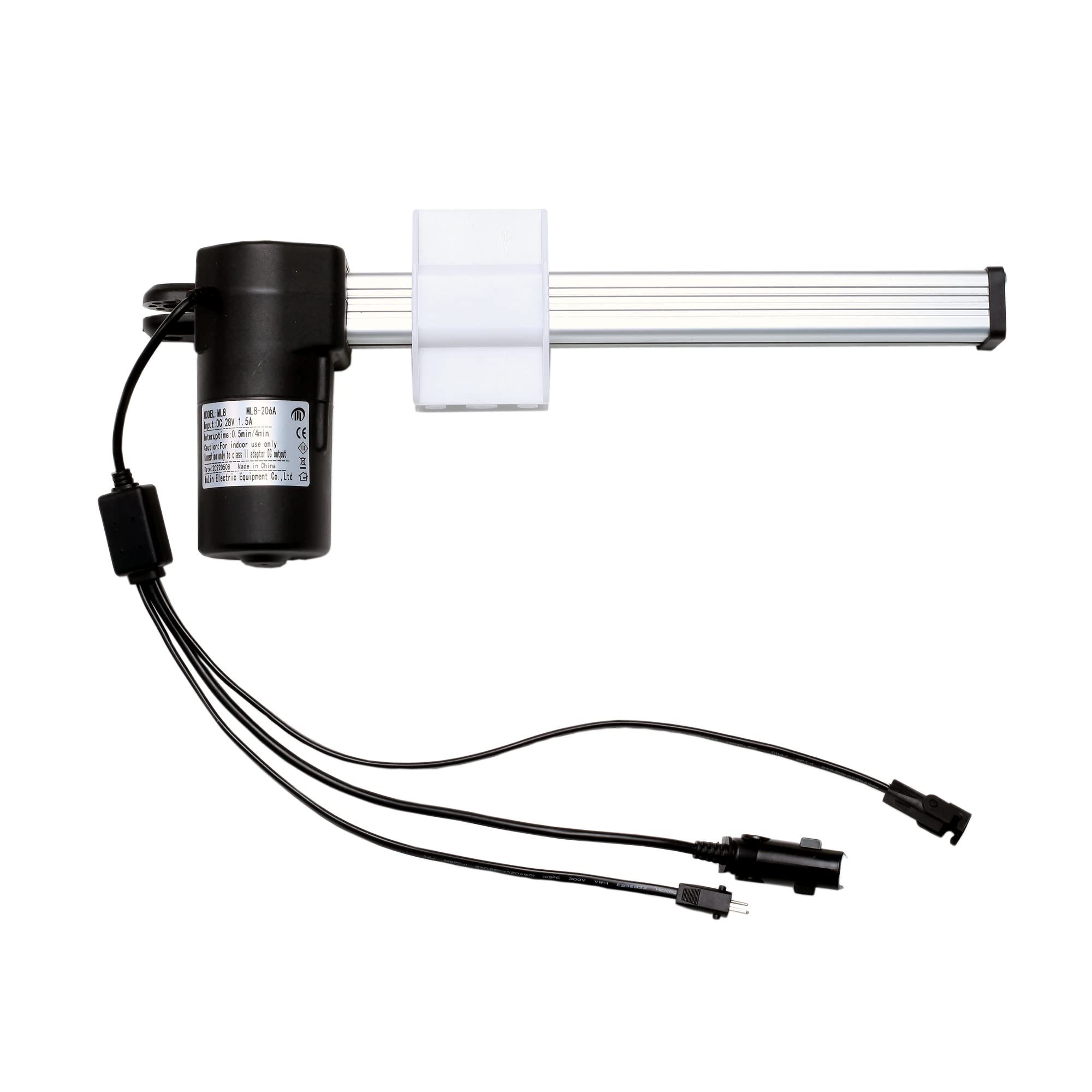 Kit Sostituzione Motore Per Poltrona Relax Mulin ML8 ML8-206A - Con Telecomando E Alimentatore, Corsa 200mm