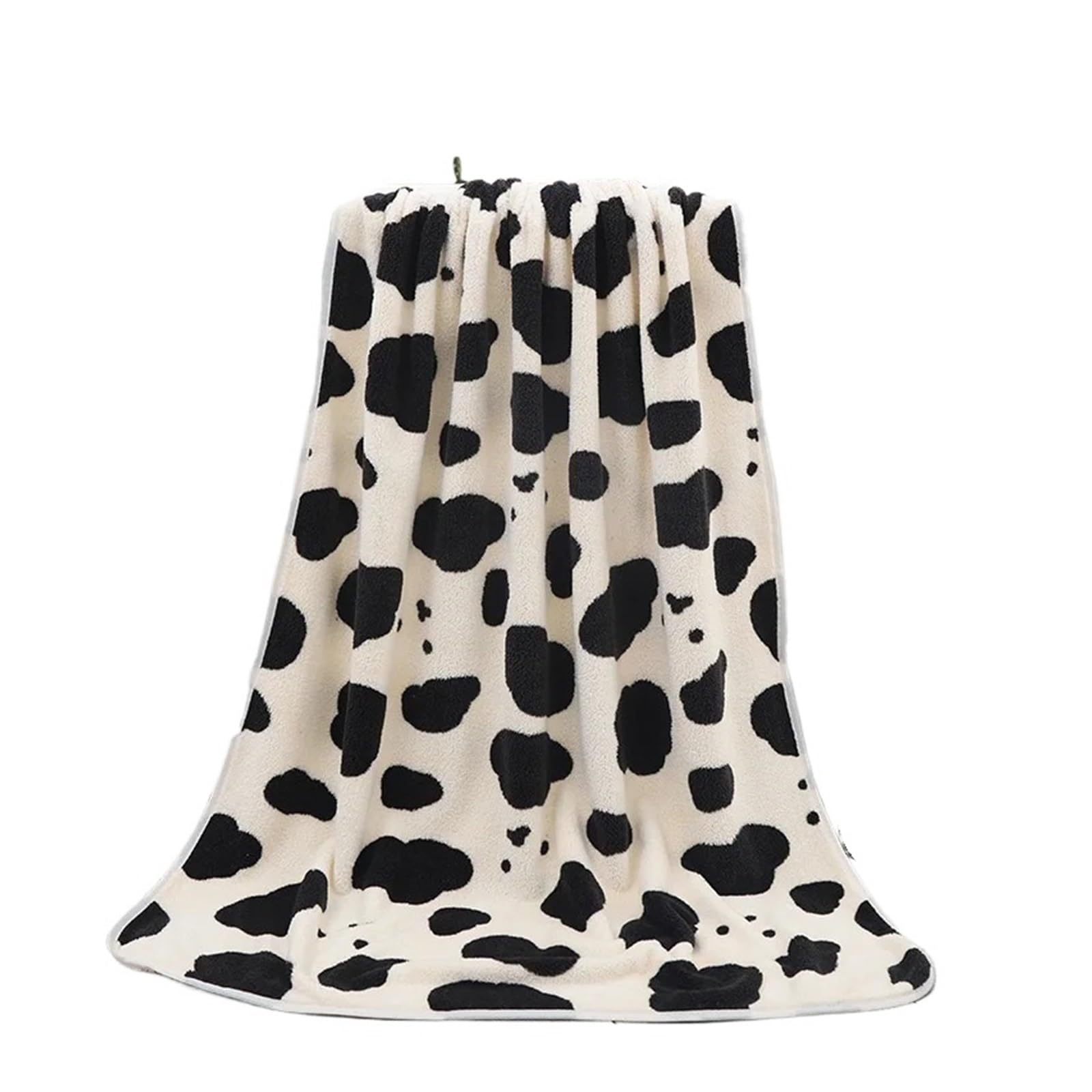 FGUJSUR Bath Towel Cute Cow Coral Plush Towel Bath Thickened Water Absorbent High Density Set For Home And Daily Necessities(Bath towel 70x140cm)