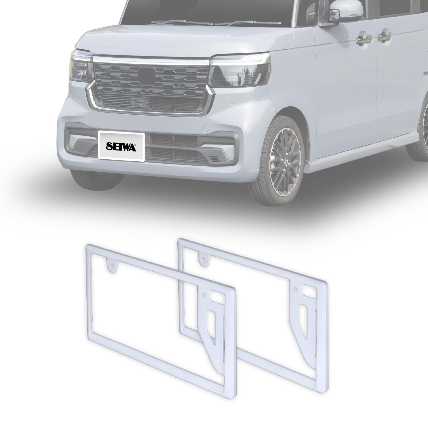 Amazon.co.jp: セイワ(SEIWA) 車外用品 ナンバーフレーム ホワイト