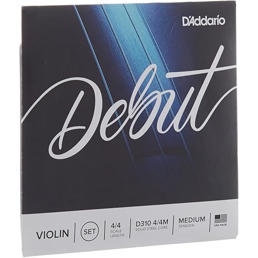 DAddario Violin String Set Medium Tension 4/4