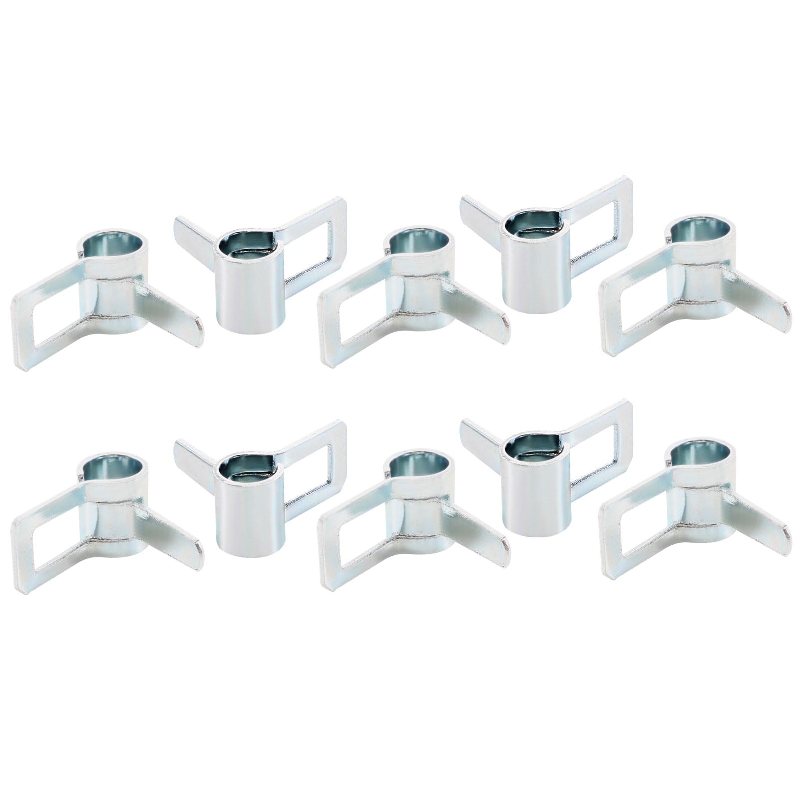 Photo 1 of uxcell 20pcs 4mm Spring Band Type Action Fuel/Silicone Vacuum Hose Pipe Clamp Low Pressure Air Clip Clamp, Zinc Plated