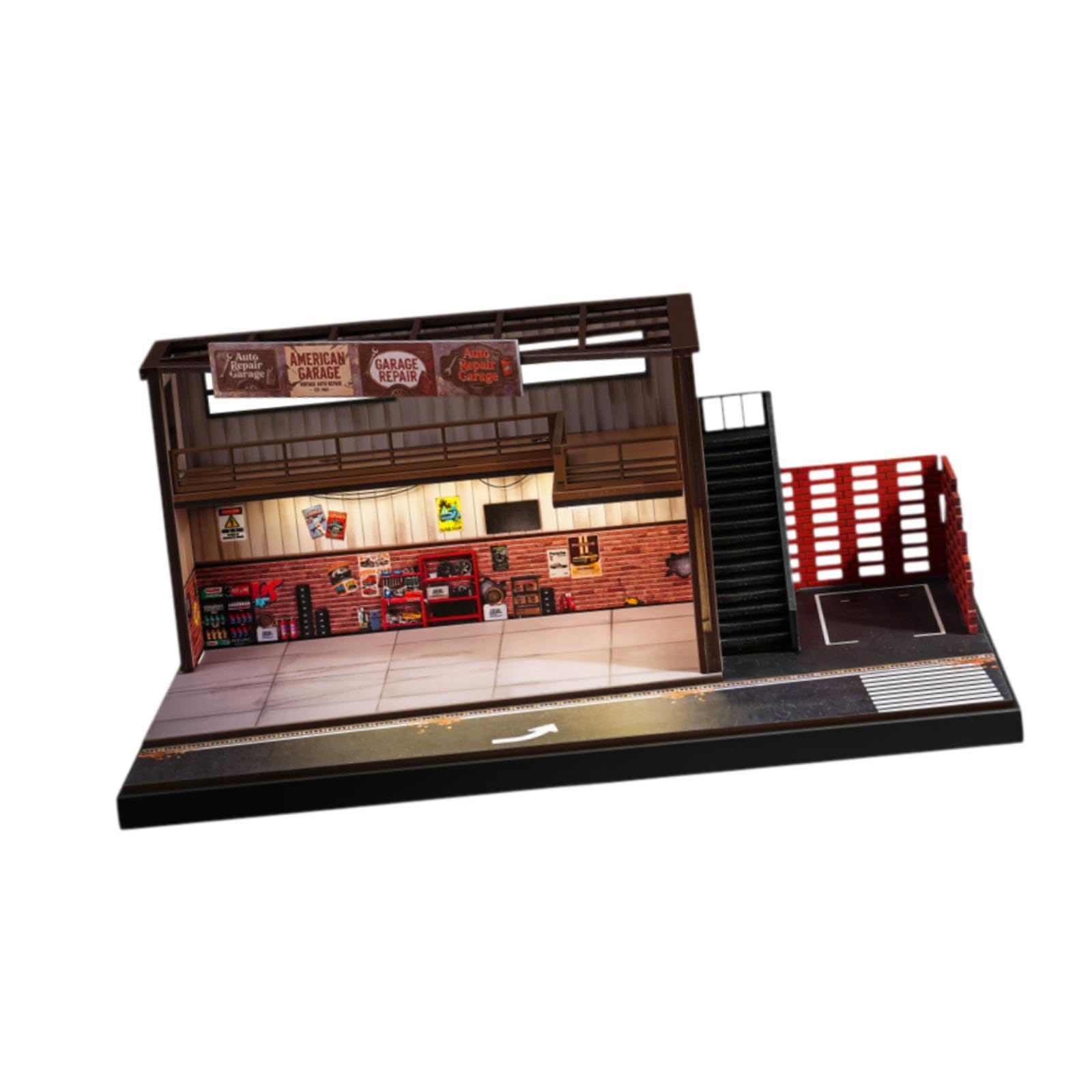 Vitrine für Modellautos Im Maßstab 1:64 mit LED Beleuchtung.