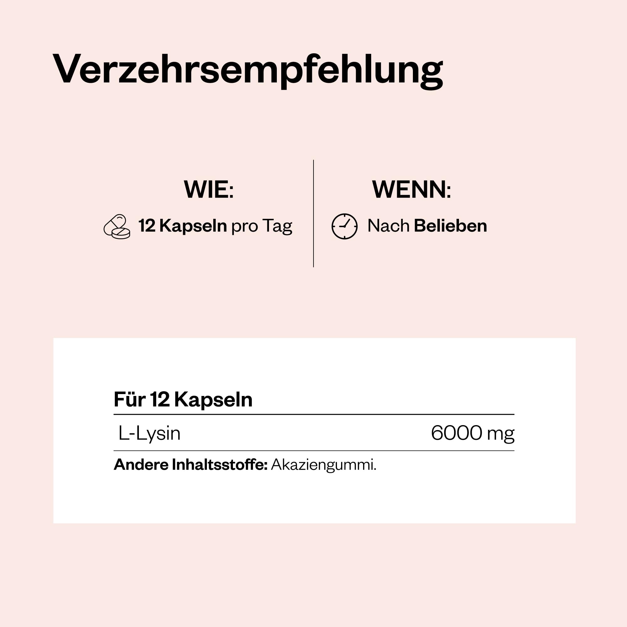 L-Lysin - Essentielle Aminosäure - Für Muskelunterstützung und Kollagenproduktion - 180 vegetarische Kapseln - Vegan - SuperSmart