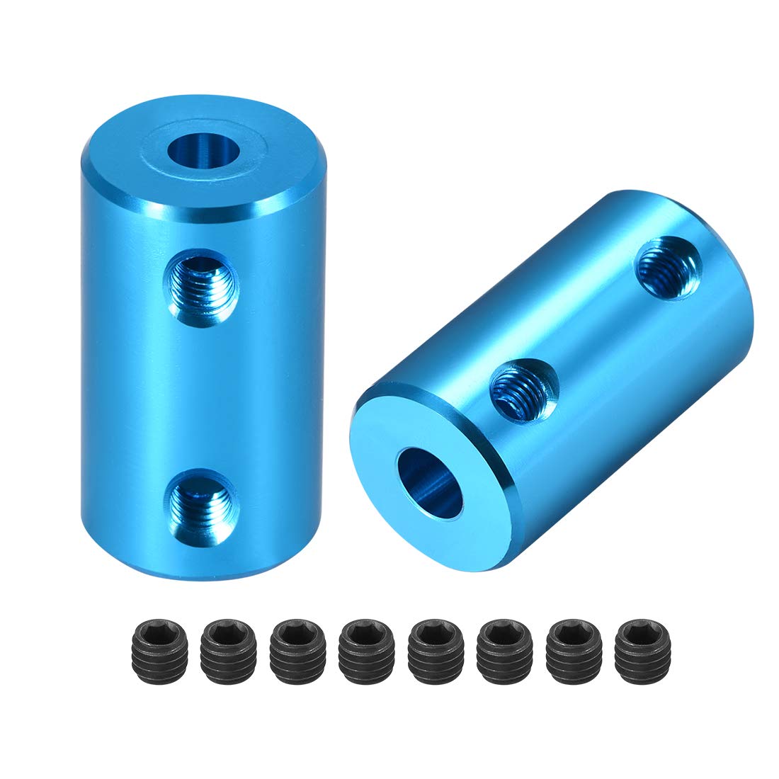 Rigid Shaft Couplers - 1/4" to 8mm Aluminum -11 Rigid Shaft Couplers - 1/4" to 8mm Aluminum -11