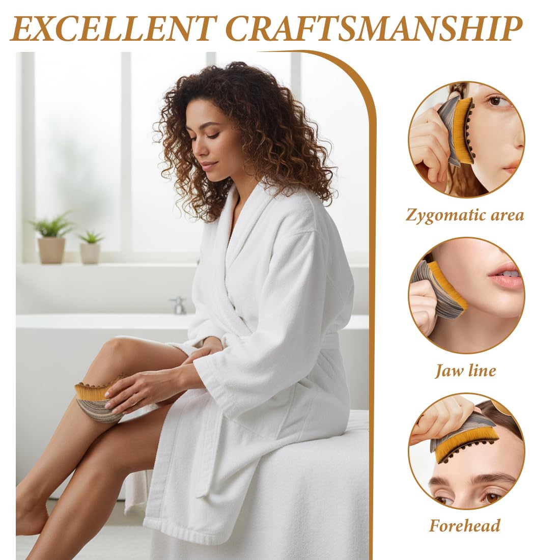 IWIDYA 1 Unidad cepillo facial linfatico – Para Contornos Definidos y Piel Lisa,cepillo facial efecto lifting,para Rostro, Cuello y Mandíbula — view 4