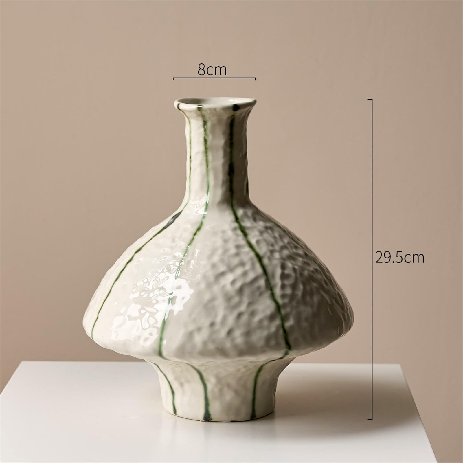 Wazon Salon w stylu vintage, ręcznie robiony wazon ceramiczny