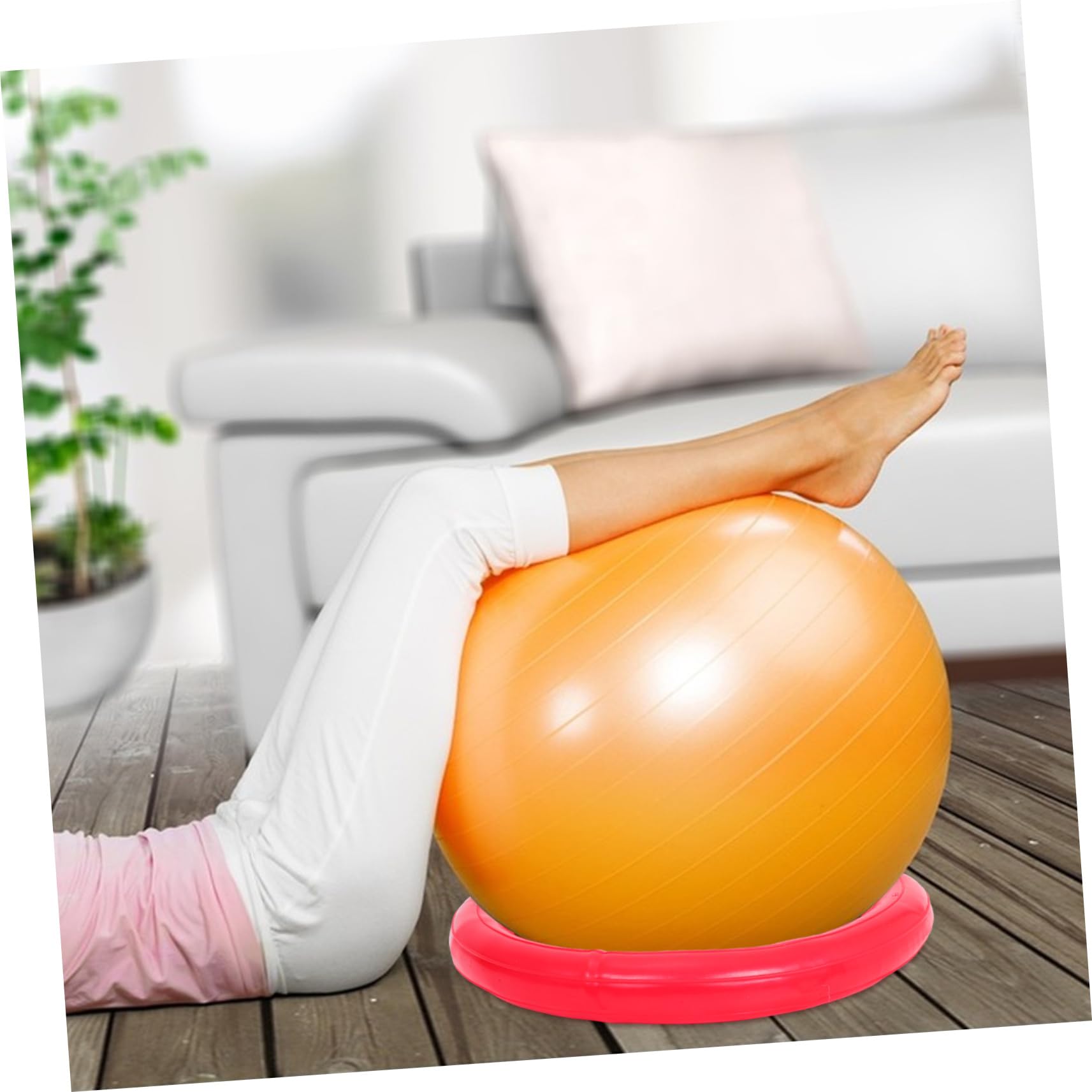 Didiseaon Base Stabilità per Palle Yoga PVC Antiscivolo per Palloni Esercizio per Palestra Casa e Studi Fitness Design Esplosione Facile Installare